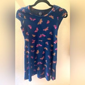 Kids Navy Butterfly Dress